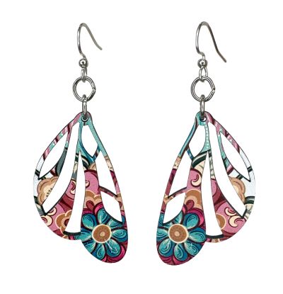 Earrings - Paisley Wing