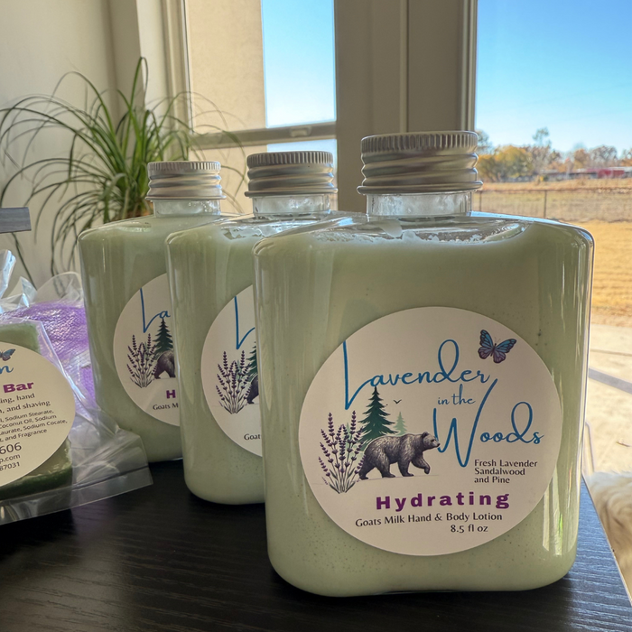 Lavender in the Woods Hydrating Goats Milk Hand & Body Lotion