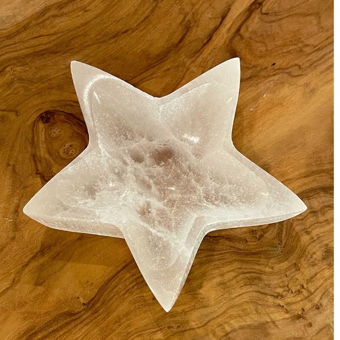 Selenite Star Bowl