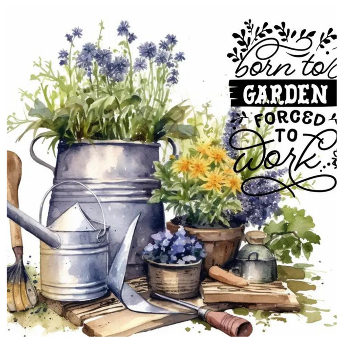 20oz "Born to Garden - Forced to Work" Travel Tumbler Mug