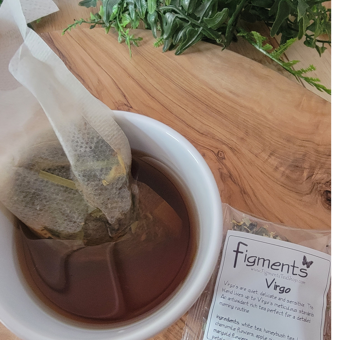 steeping Zodiac - Virgo - White/Honeybush Tea