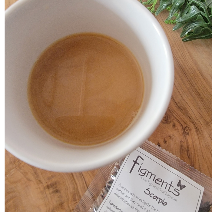 milk with Zodiac - Scorpio - Black/Rooibos Tea