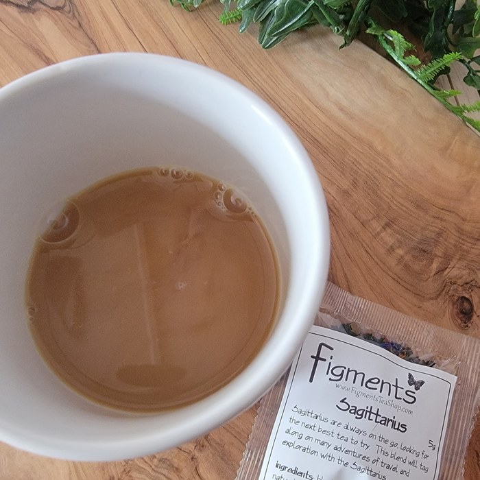 milk with Zodiac - Sagittarius - Black Tea