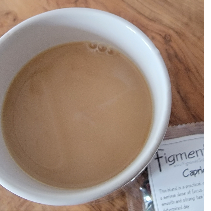 cup with milk Zodiac - Capricorn - Black/White Tea