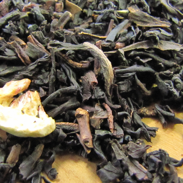 up close of Black Wild Cherry Black Tea