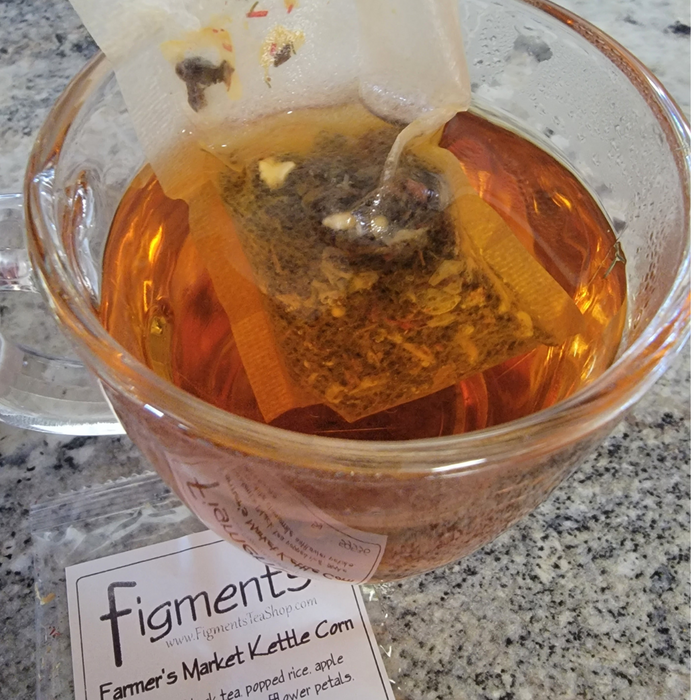 Farmers Market Kettle Corn Black Tea Steeping