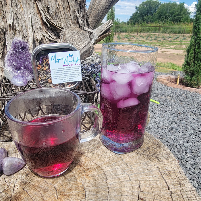 cup of Mystic Moonlight Herbal Tea in cup