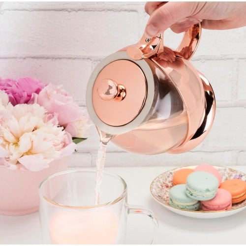 Teapot wrapped in Rose Gold
