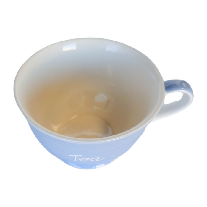 "Tea" Cup Blue  8.5oz