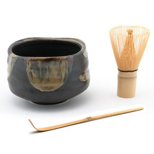 Matcha Bowl Set - Brown/Green