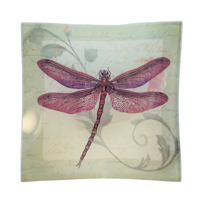 Dragonfly Glass Tray Design 6