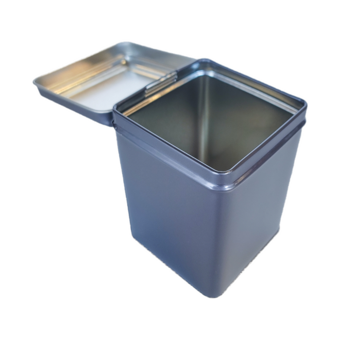 Gunmetal Hinged Lid Tin