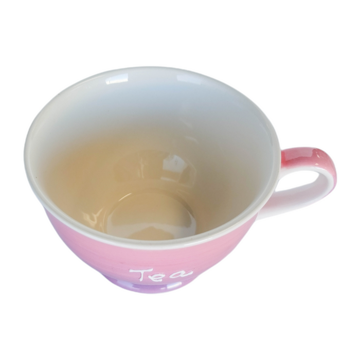 "Tea" Cup Pink 8.5oz
