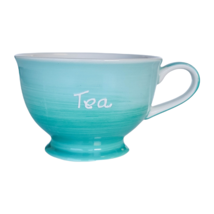 "Tea" Cup Teal 8.5oz