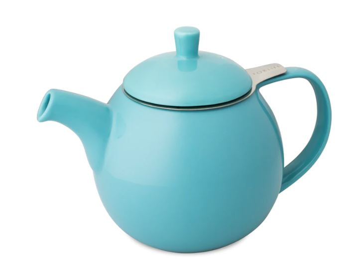 45oz Turquoise Curve Teapot w/Infuser