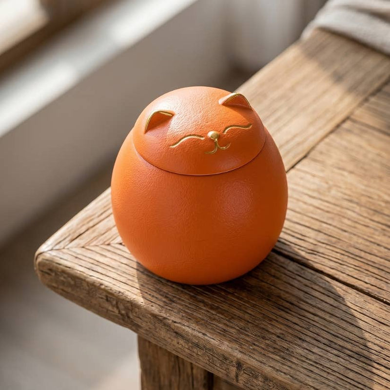 Tea Keeper Cat – Ceramic Tea Storage Jar