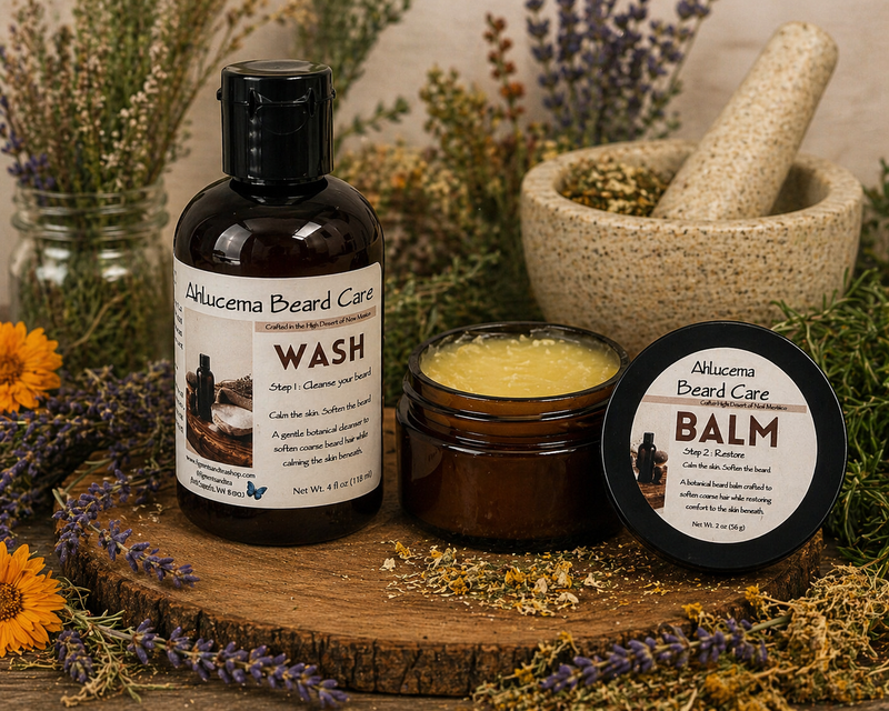 Alhucema Beard Care Set – Wash & Balm Set