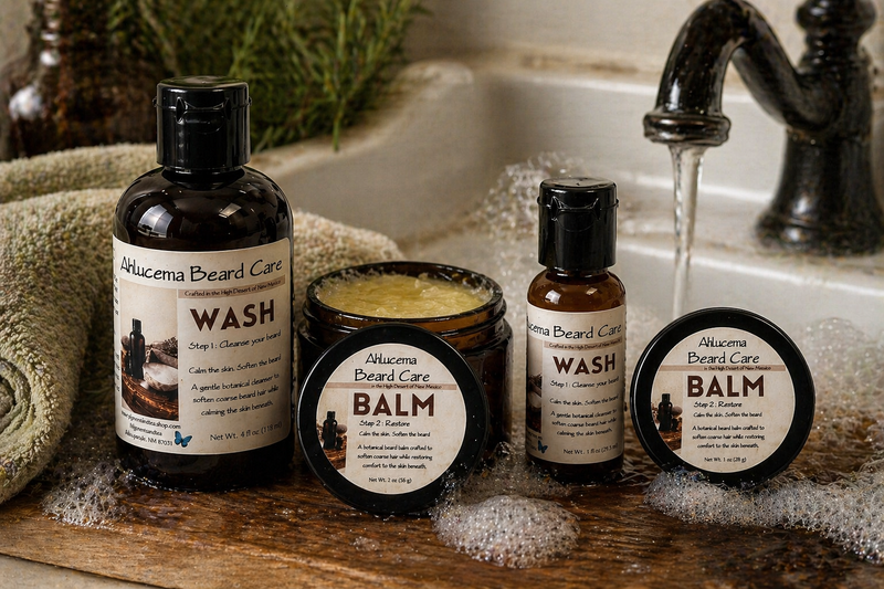 Alhucema Beard Care Set – Wash & Balm Set