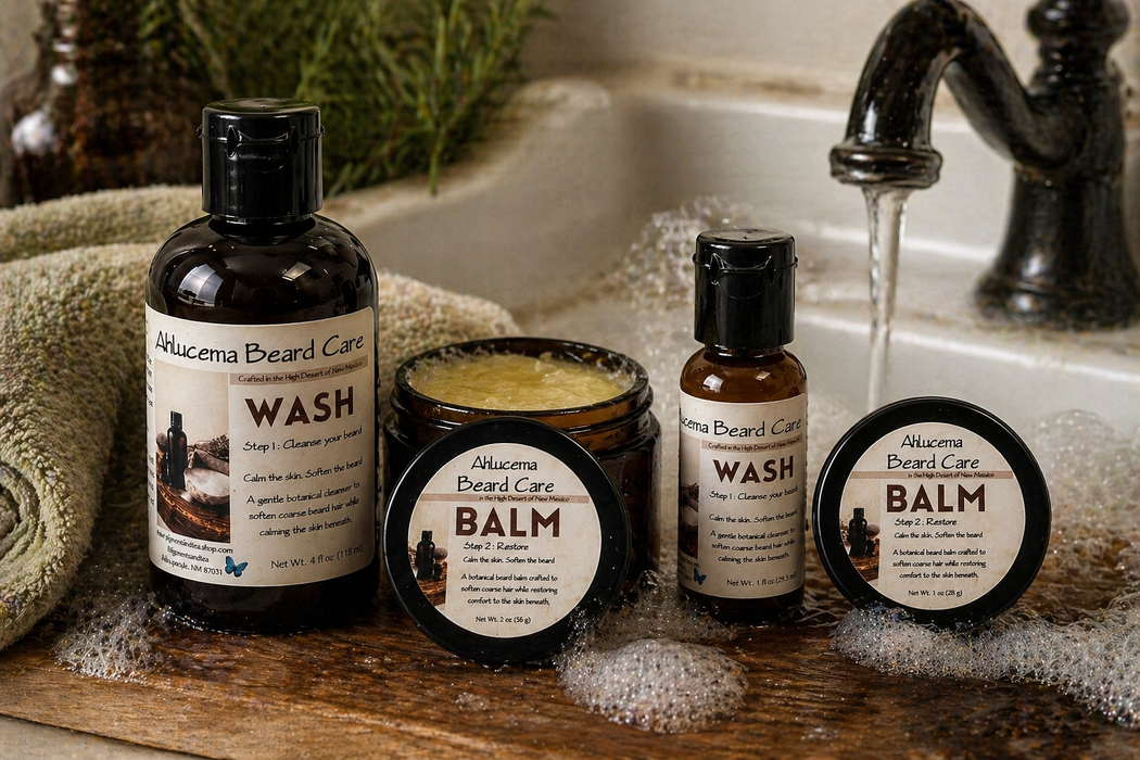 Alhucema Beard Care Set – Wash & Balm Set