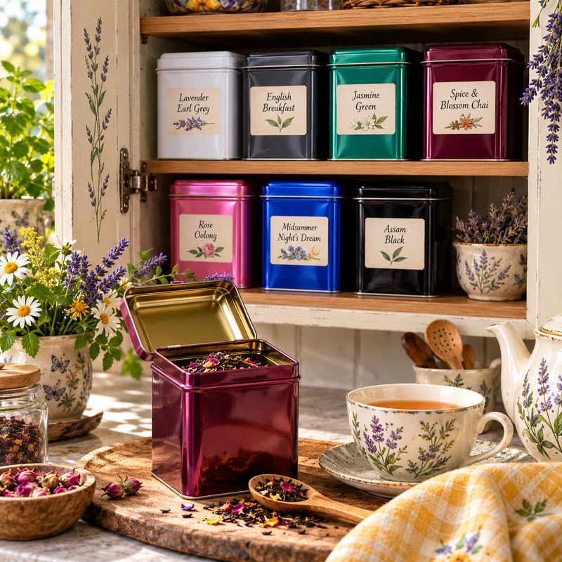 Classic Hinged Tea Tin