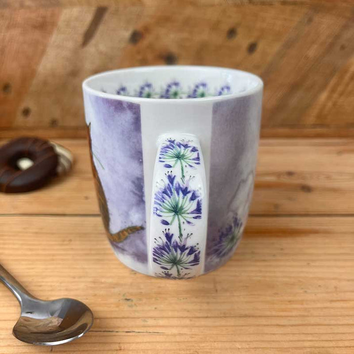 Cat & Agapanthus Mug