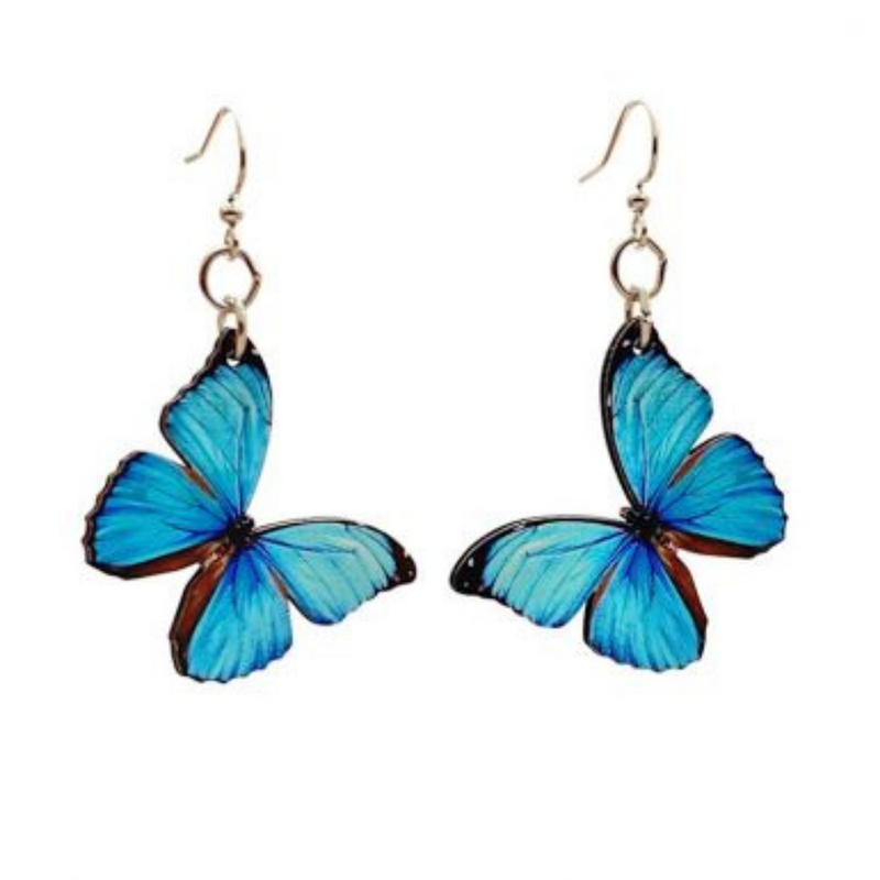Earrings -  Butterfly Blue