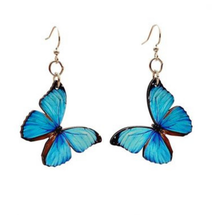 Earings -  Butterfly Blue