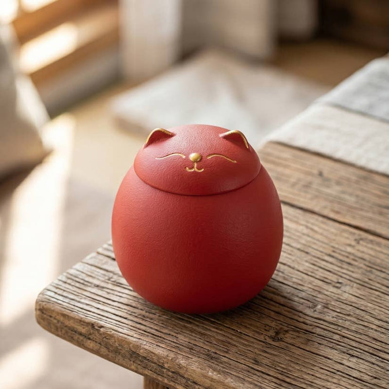 Tea Keeper Cat – Ceramic Tea Storage Jar