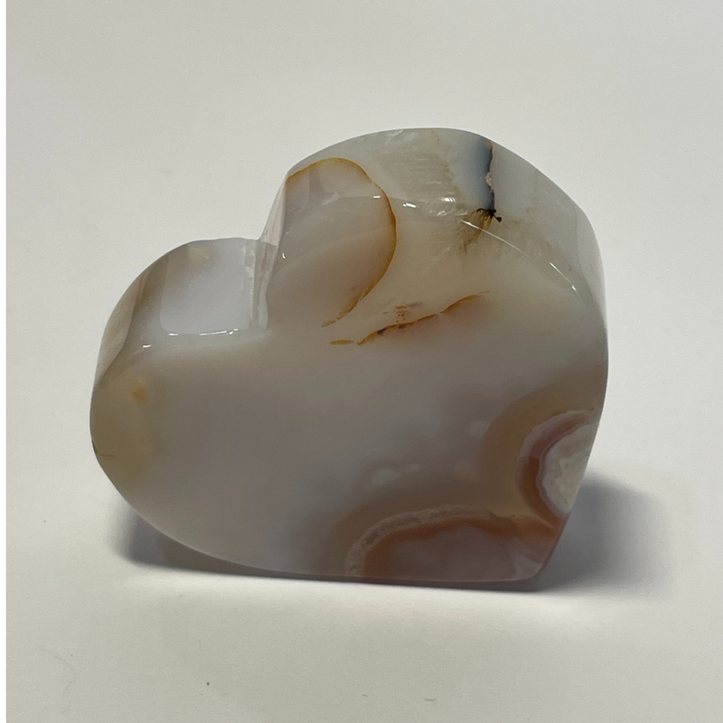 Flower Agate Heart