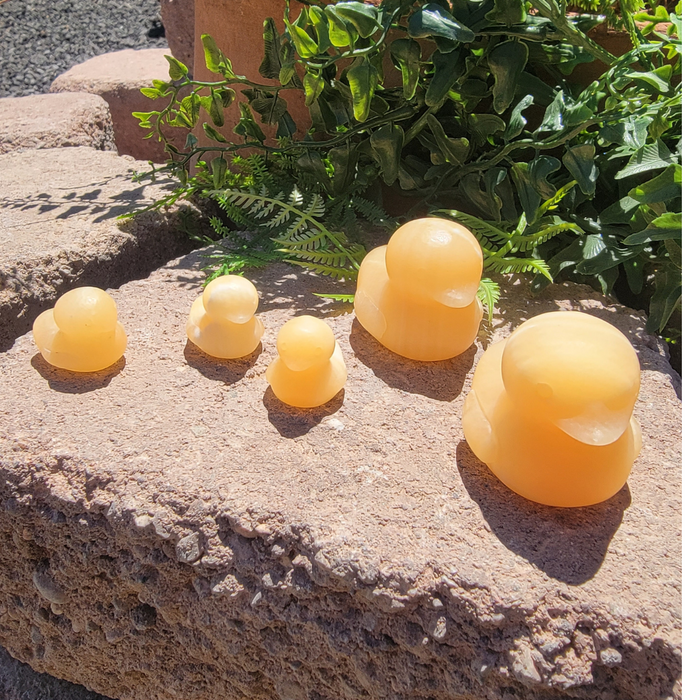 Little Yellow Ducky - Orange Calcite