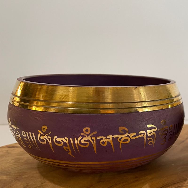 Purple Singing Bowl