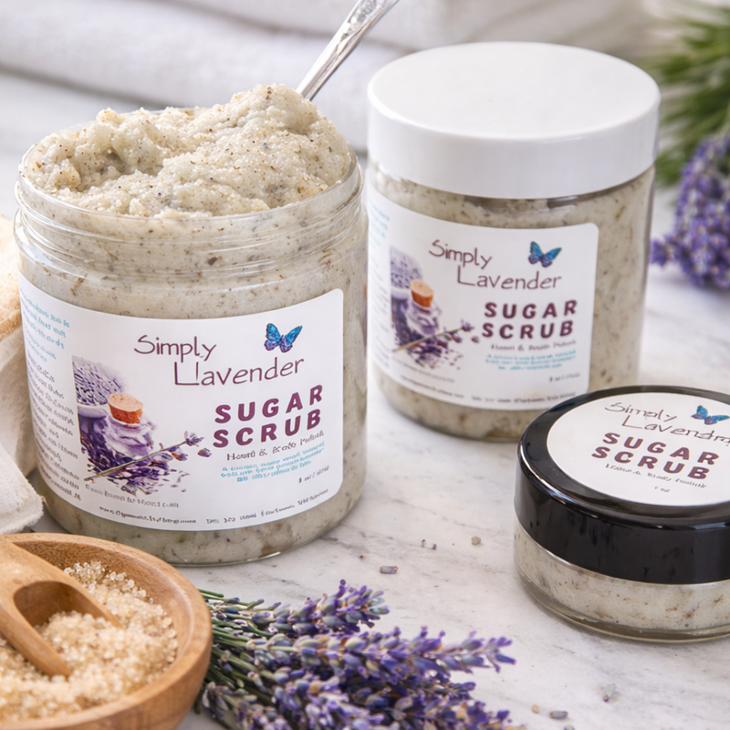 Simply Lavender Sugar Scrub - Farm Blend