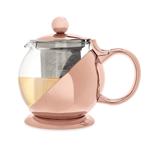 Teapot wrapped in Rose Gold