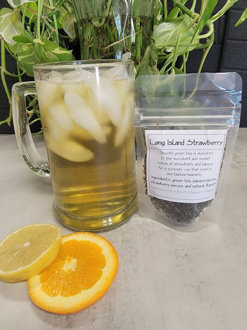 cup of Long Island Strawberry Green Tea