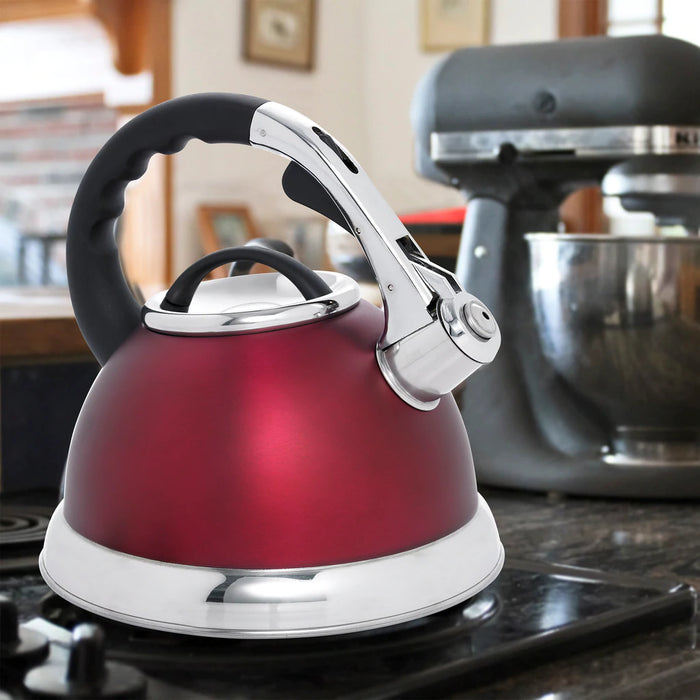 Whistling Stovetop Kettle - 3.0 Qt Red