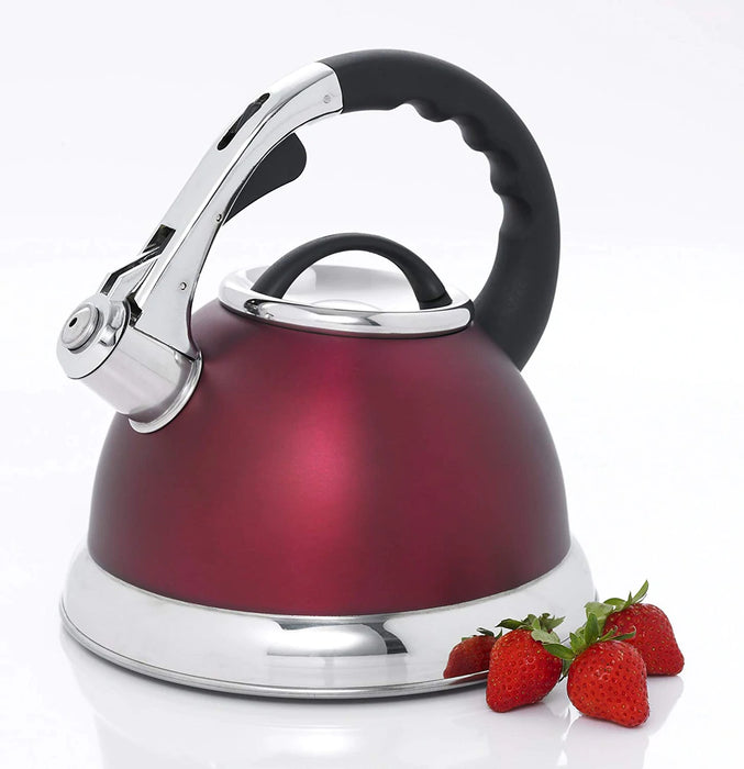 Whistling Stovetop Kettle - 3.0 Qt Red