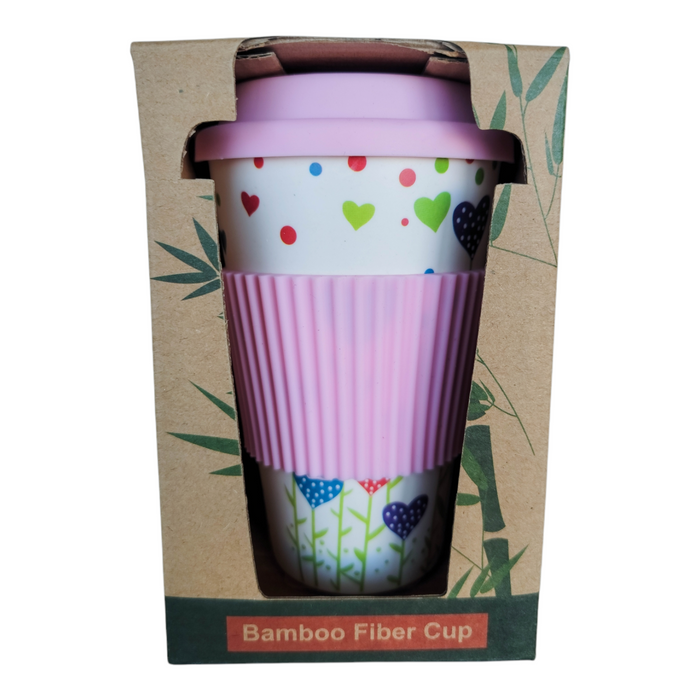 Bamboo Travel Mug - Pink