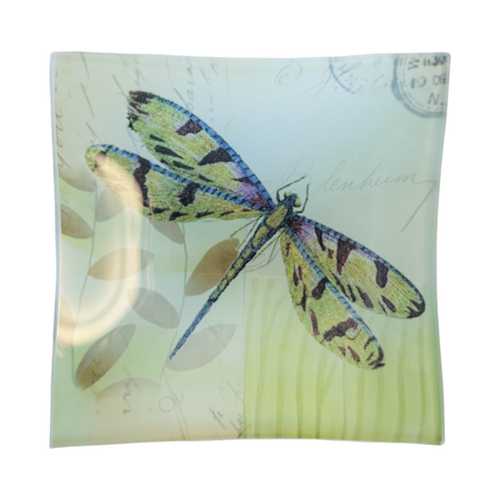Dragonfly Glass Tray Design 1