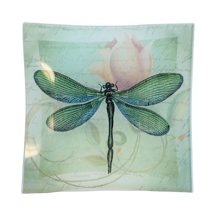 Dragonfly Glass Tray Design 4
