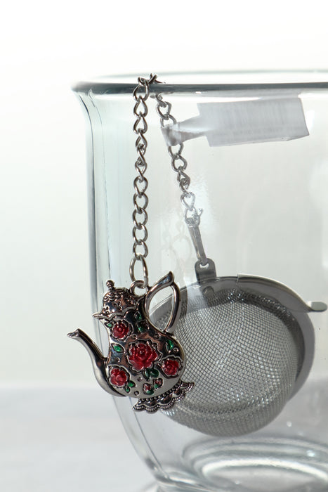Infuser - Teapot w/ Pink Roses