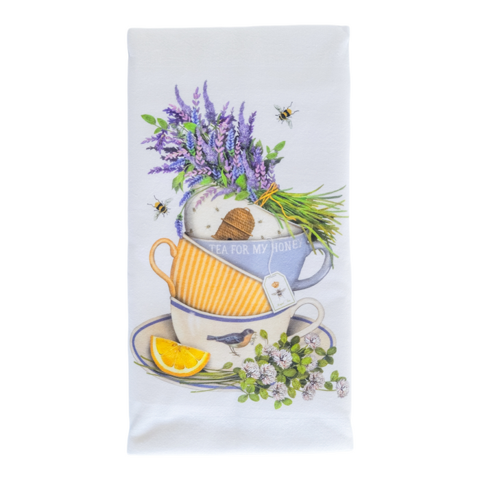 Lavender Teacups - Towel