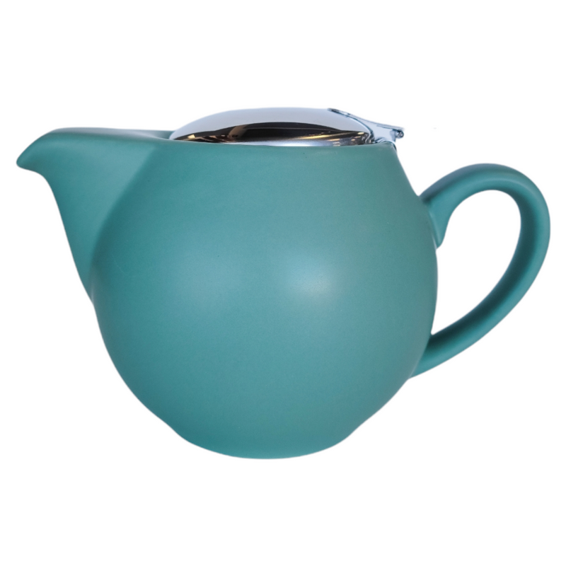 Jade Green Porcelain Teapot with Infuser
