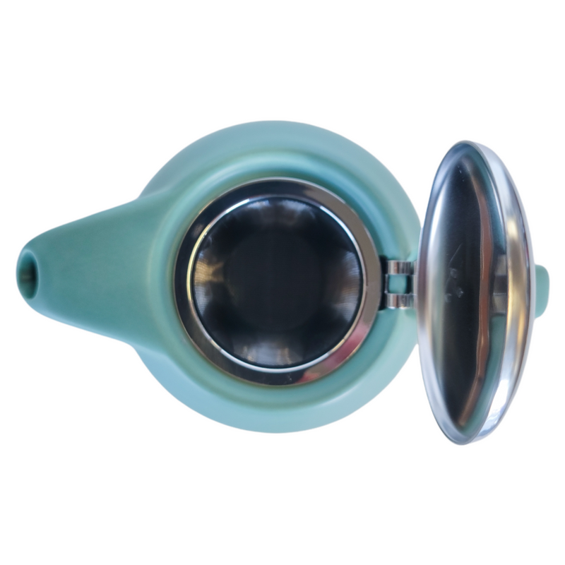 Jade Green Porcelain Teapot with Infuser