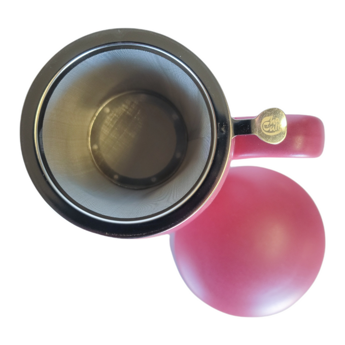 Tea Mug w Infuser - Berry