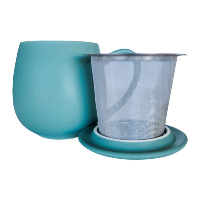 Jade Green Tea Mug with Infuser
