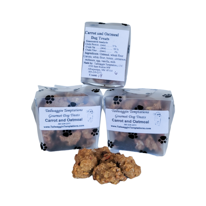 Small Dog Treats - Carrot and Oatmeal