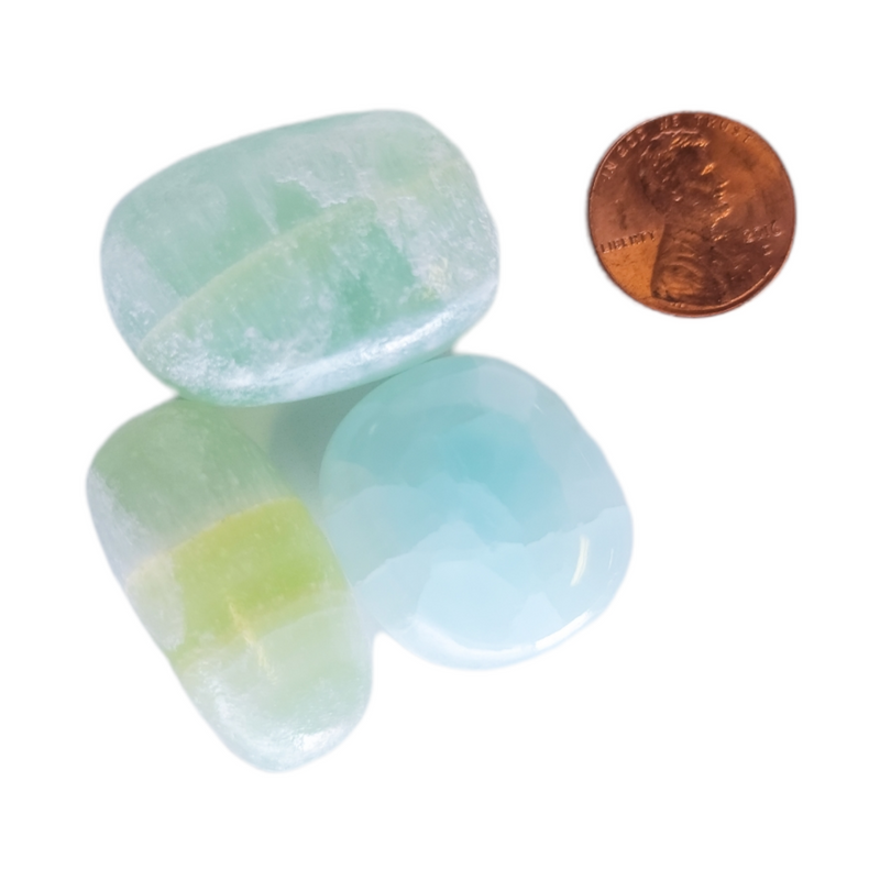 Tumbled Aqua Calcite