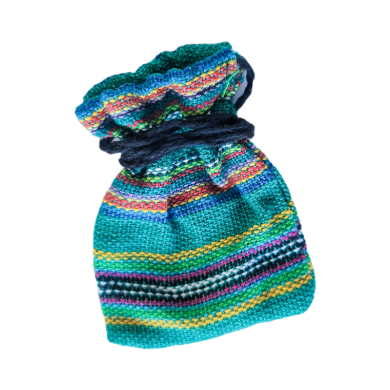 Worry Dolls in Striped Bag