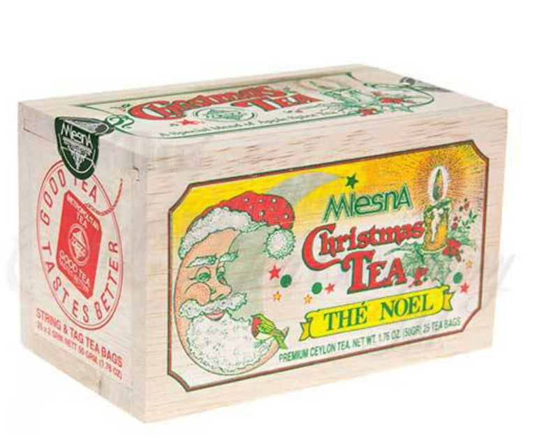 Christmas Gift  Wood Box 25 Teabags