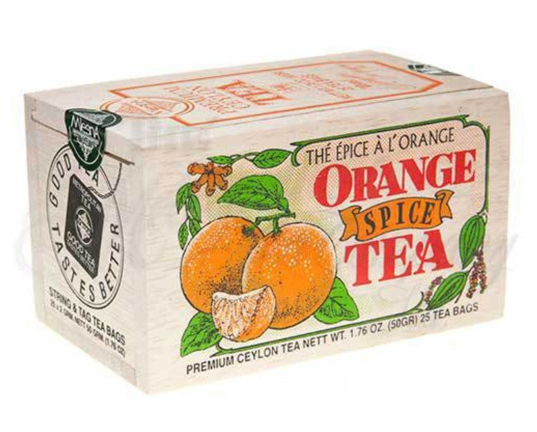 Orange Spice Tea Gift  Wood Box 25 Teabags